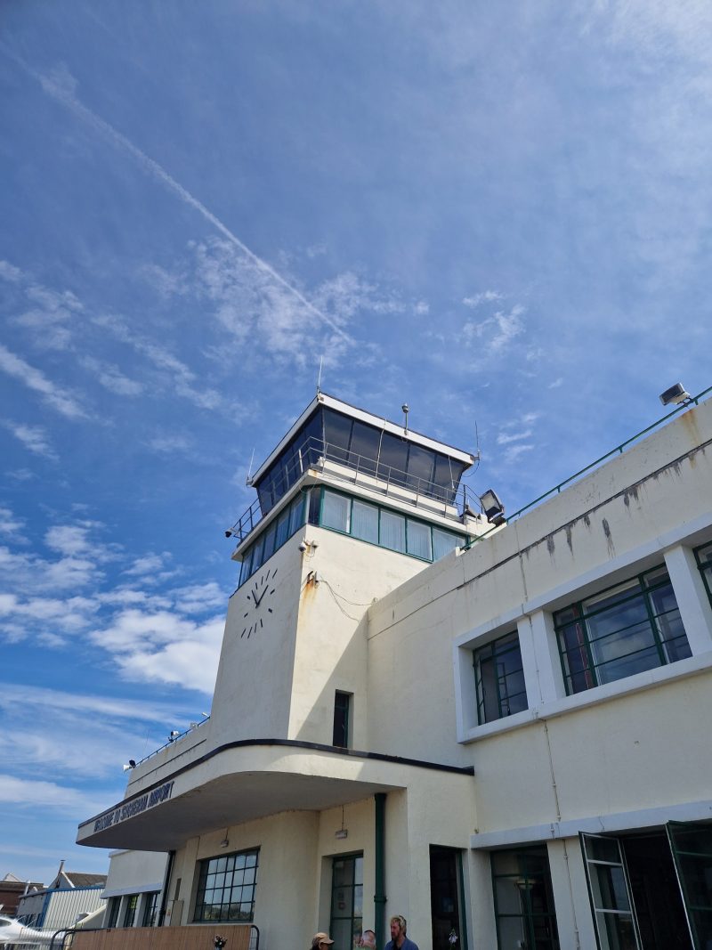 Art deco terminal building at Brighton City Airport
