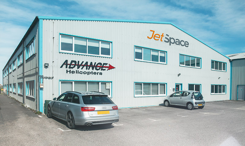 Hangar 4 at Brighton City Airport in Shoreham, the home of JetSpace