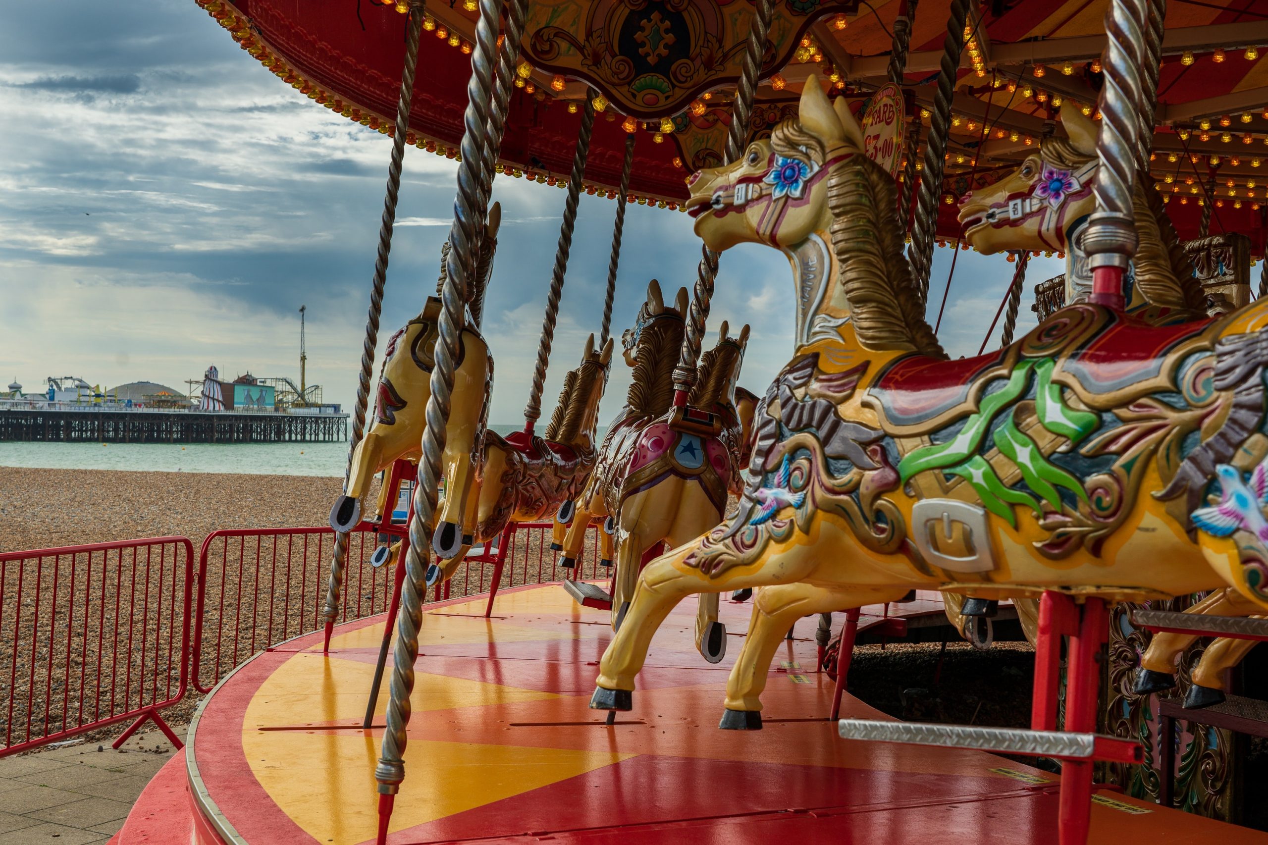 Brighton seafront carousel